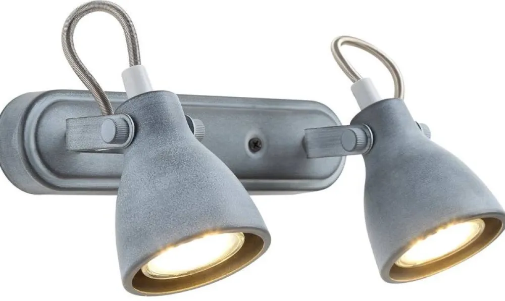 Oświetlenie Przedpokoju|Oświetlenie Jadalni>Candellux Lighting Lampa ścienna listwa 2X40W GU10 szary mat ASH