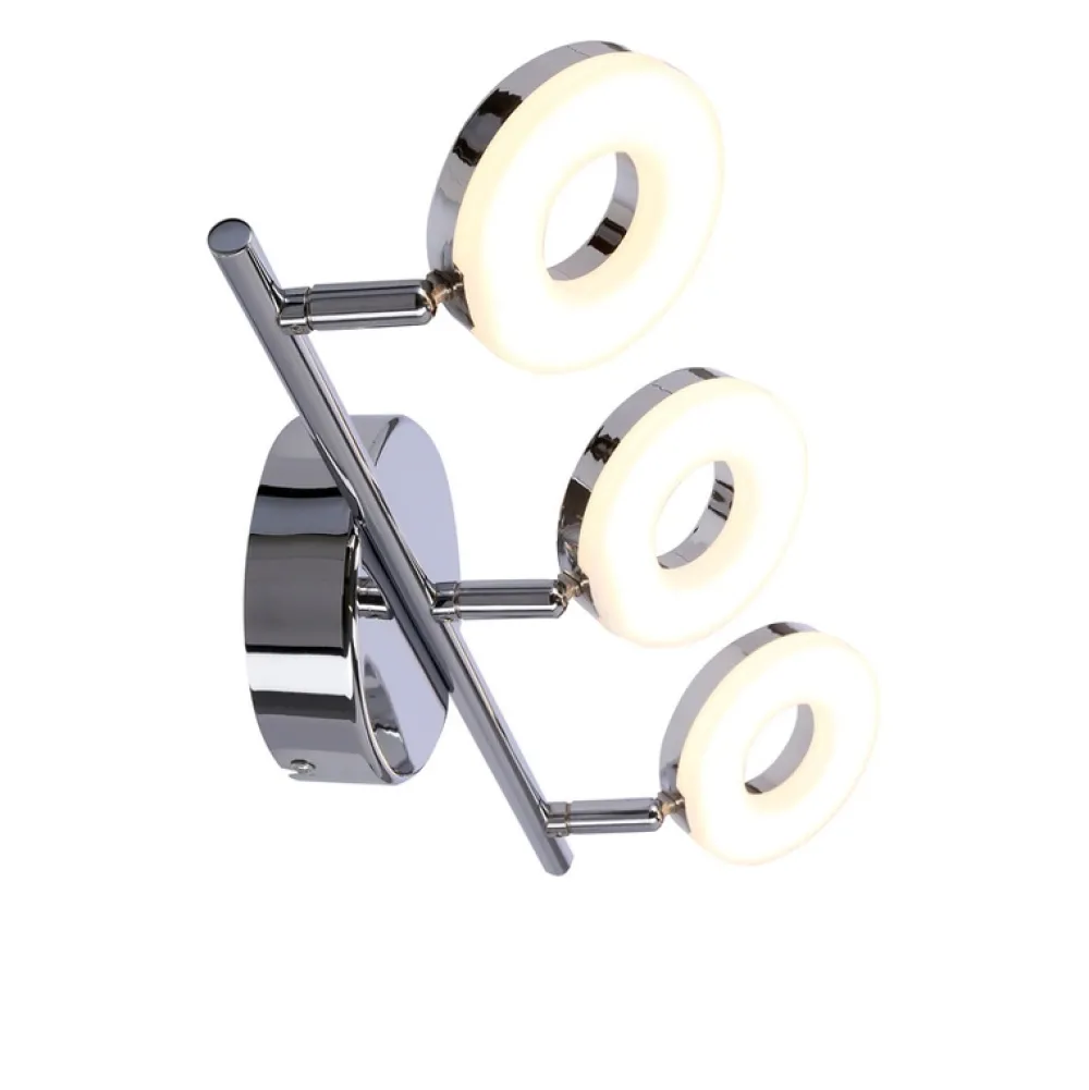 Oświetlenie Przedpokoju|Oświetlenie Jadalni>Candellux Lighting Lampa ścienna listwa 3X5W LED chrom THEMA