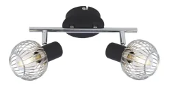 Lampy Sufitowe|Oświetlenie Przedpokoju>Candellux Lighting LAMPA ŚCIENNA OSLOK 92-61843 LISTWA E14 CZARNY/CHROM