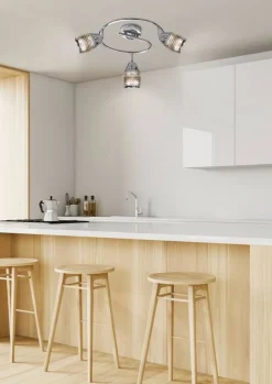 Oświetlenie Przedpokoju|Oświetlenie Jadalni>Candellux Lighting Lampa ścienna spirala 3X10W E14 LED chrom MILTON