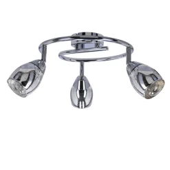 Oświetlenie Przedpokoju|Oświetlenie Jadalni></noscript>Candellux Lighting Lampa ścienna spirala 3X10W E14 LED chrom MILTON