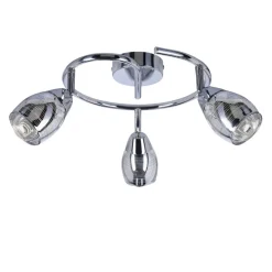 Oświetlenie Przedpokoju|Oświetlenie Jadalni></noscript>Candellux Lighting Lampa ścienna spirala 3X10W E14 LED chrom MILTON