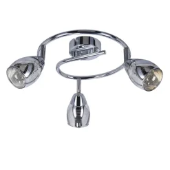 Oświetlenie Przedpokoju|Oświetlenie Jadalni></noscript>Candellux Lighting Lampa ścienna spirala 3X10W E14 LED chrom MILTON