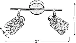 Oświetlenie Przedpokoju|Oświetlenie Jadalni>Candellux Lighting LAMPA ŚCIENNA YORKY LISTWA G9 CHROM