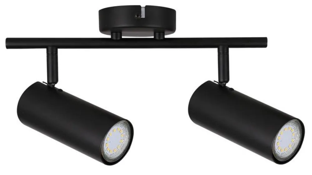 Oświetlenie Przedpokoju|Oświetlenie Jadalni>Candellux Lighting Lampa czarna sufitowa Collyspot 2xGU10