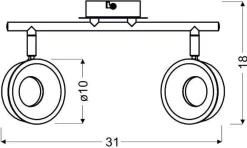 Oświetlenie Przedpokoju|Oświetlenie Sypialni></noscript>Candellux Lighting Lampa Isla led chrom3000K