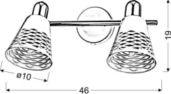 Oświetlenie Przedpokoju|Oświetlenie Sypialni>Candellux Lighting Lampa kinkiet 2x40W E14 Discovery biały