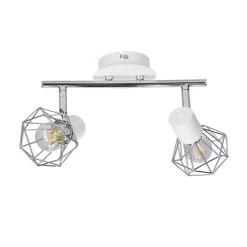 Oświetlenie Pokoju Dziecięcego|Oświetlenie Salonu></noscript>Candellux Lighting Lampa listwa ścienna/sufitowa chrom/biała 2xE14 Verve