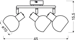 Oświetlenie Przedpokoju|Oświetlenie Jadalni>Candellux Lighting Lampa Mauro E14 led pilot