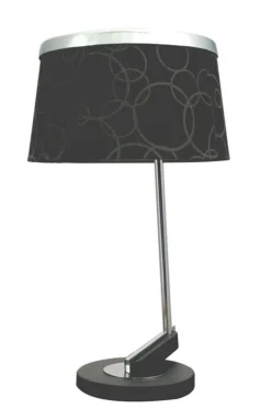 Oświetlenie Pokoju Dziecięcego|Oświetlenie Sypialni>Candellux Lighting Lampa nocna czarny chrom Impresja