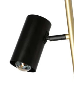 Oświetlenie Jadalni|Oświetlenie Sypialni></noscript>Candellux Lighting Lampa podłogowa Perret czarno-złota 164cm