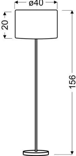 Oświetlenie Pokoju Dziecięcego|Oświetlenie Sypialni>Candellux Lighting Lampa podłogowa satynowa abażur z fakturą sosny Timber