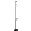 Oświetlenie Jadalni|Oświetlenie Sypialni>Candellux Lighting Lampa podłogowa Vanity czarna z półką 173cm