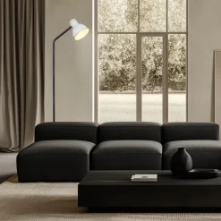 Oświetlenie Jadalni|Oświetlenie Sypialni></noscript>Candellux Lighting Lampa podłogowa Zumba czarno-biała prosta regulowana