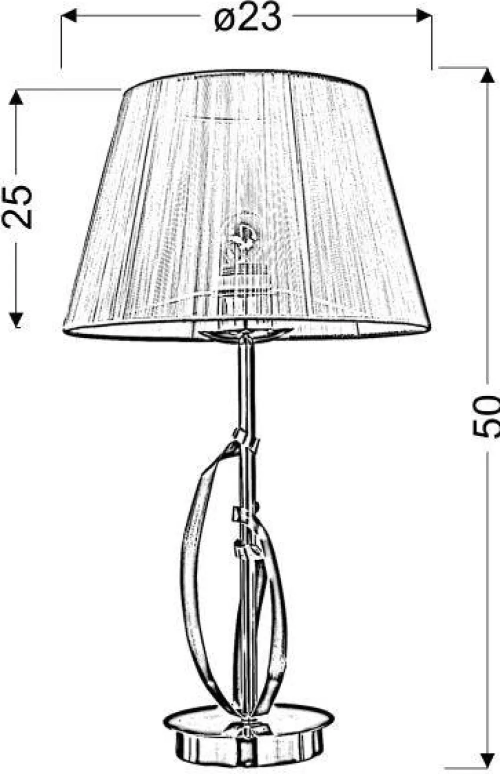 Oświetlenie Jadalni|Oświetlenie Salonu>Candellux Lighting Lampa stołowa gabinetowa chrom złoty abażur DIJA