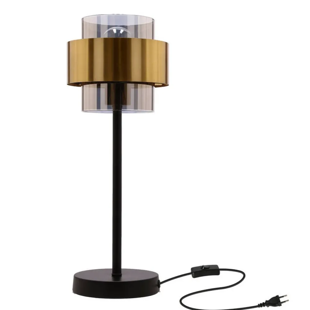 Oświetlenie Jadalni|Oświetlenie Sypialni>Candellux Lighting Lampa stołowa glamour Spiega E14 40W