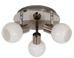 Oświetlenie Przedpokoju|Oświetlenie Łazienki>Candellux Lighting LAMPA SUFITOWA AVILA PLAFON E14 SATYNA