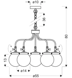 Oświetlenie Przedpokoju|Oświetlenie Jadalni></noscript>Candellux Lighting Lampa sufitowa Ballet patyna