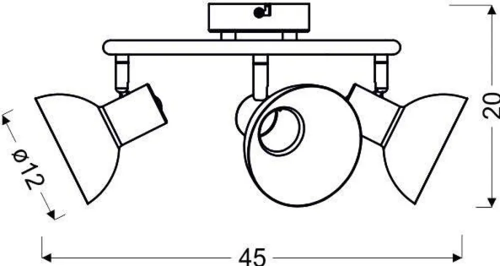 Oświetlenie Przedpokoju|Oświetlenie Jadalni>Candellux Lighting Lampa sufitowa czarna spirala 3xE27 + złoty DISO
