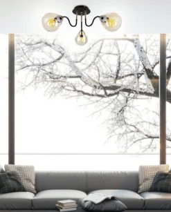 Oświetlenie Jadalni|Oświetlenie Sypialni>Candellux Lighting Lampa sufitowa czarno/złota dymiona 3xE27 Unica 33-00880