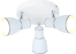 Oświetlenie Przedpokoju|Oświetlenie Jadalni>Candellux Lighting LAMPA SUFITOWA FIDO PLAFON E14 BIAŁY+CHROM