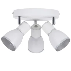 Oświetlenie Przedpokoju|Oświetlenie Jadalni></noscript>Candellux Lighting LAMPA SUFITOWA FIDO PLAFON E14 BIAŁY+CHROM