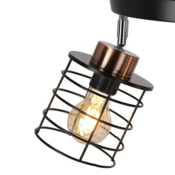 Oświetlenie Przedpokoju|Oświetlenie Łazienki></noscript>Candellux Lighting Lampa sufitowa Glob czarna złota talerz 3xE27