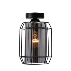 Oświetlenie Przedpokoju|Oświetlenie Jadalni>Candellux Lighting Lampa sufitowa Jonera klosz dymiony 1x40W E27