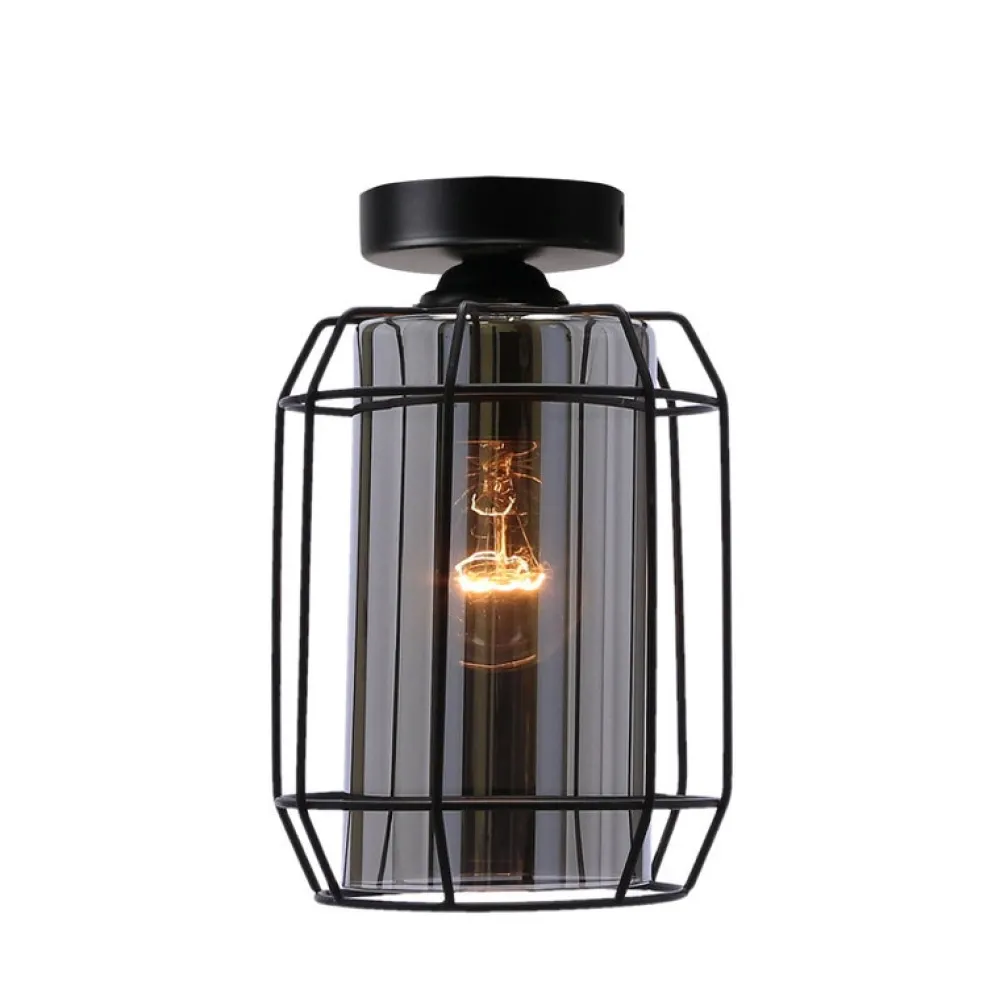 Oświetlenie Przedpokoju|Oświetlenie Jadalni>Candellux Lighting Lampa sufitowa Jonera klosz dymiony 1x40W E27