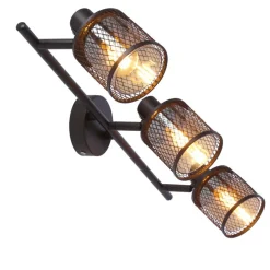 Oświetlenie Przedpokoju|Oświetlenie Jadalni></noscript>Candellux Lighting Lampa sufitowa kawowe złoto klosz bursztyn 3xE14 Canabera