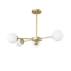 Oświetlenie Przedpokoju|Oświetlenie Jadalni>Candellux Lighting Lampa sufitowa mosiądz/biała 4xG9 MATI