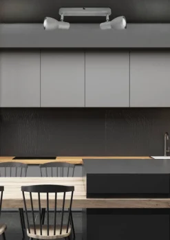 Oświetlenie Pokoju Dziecięcego|Oświetlenie Sypialni></noscript>Candellux Lighting Lampa sufitowa Picardo listwa srebrna 2x40W