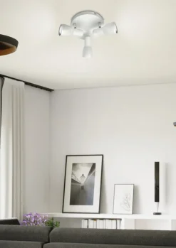 Oświetlenie Pokoju Dziecięcego|Oświetlenie Sypialni></noscript>Candellux Lighting Lampa sufitowa plafon biały mat regulowany Picardo