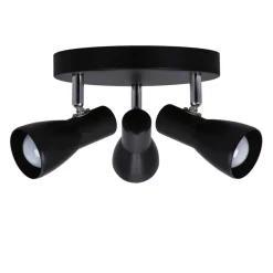 Oświetlenie Pokoju Dziecięcego|Oświetlenie Sypialni>Candellux Lighting Lampa sufitowa plafon czarny mat regulowany Picardo