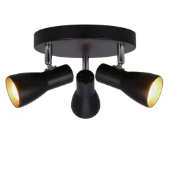 Oświetlenie Pokoju Dziecięcego|Oświetlenie Sypialni></noscript>Candellux Lighting Lampa sufitowa plafon czarny mat regulowany Picardo