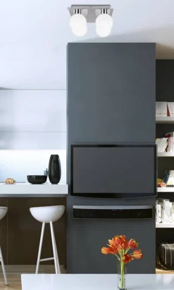 Oświetlenie Przedpokoju|Oświetlenie Sypialni>Candellux Lighting Lampa sufitowa plafon Oden biały klosz kula 4xG9