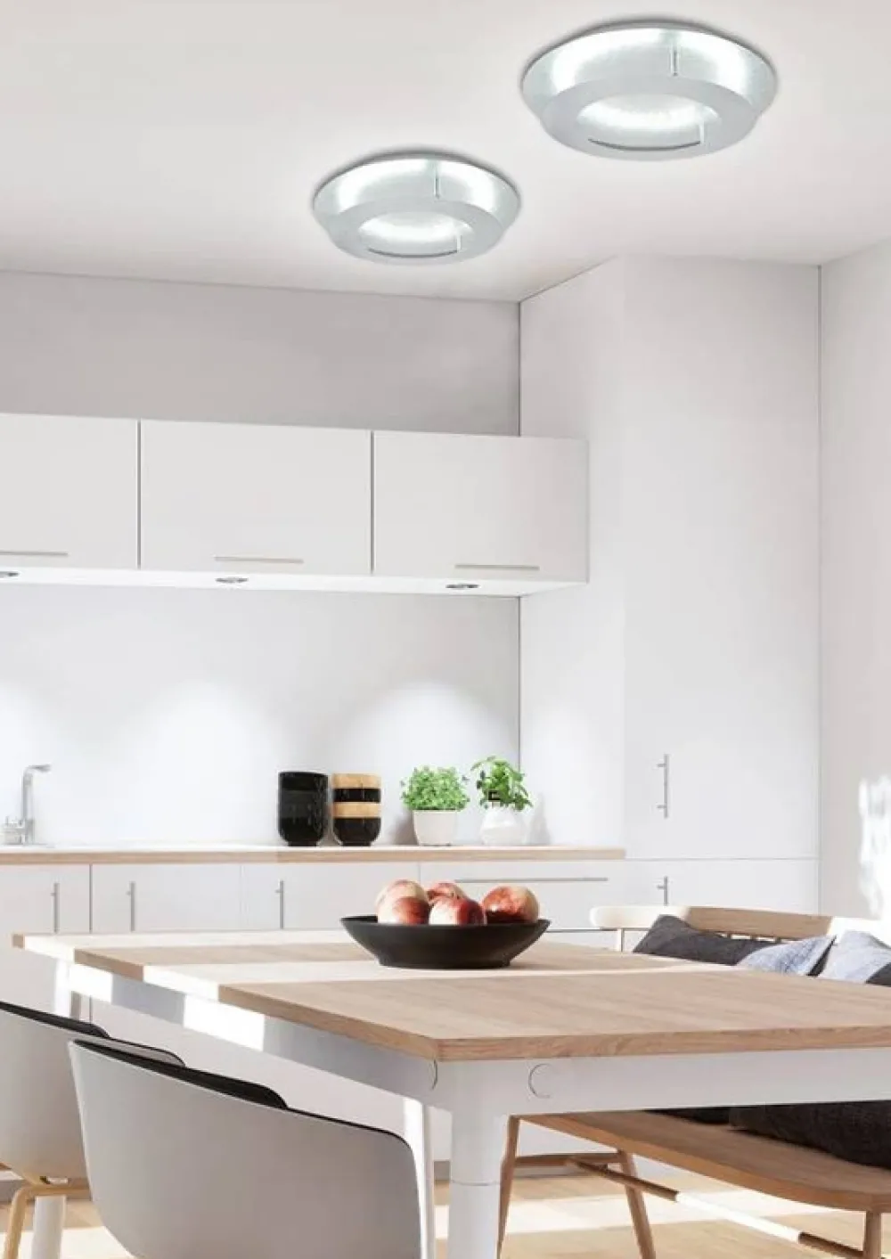 Oświetlenie Przedpokoju|Oświetlenie Łazienki>Candellux Lighting Lampa sufitowa plafon srebrny 40cm LED Merle