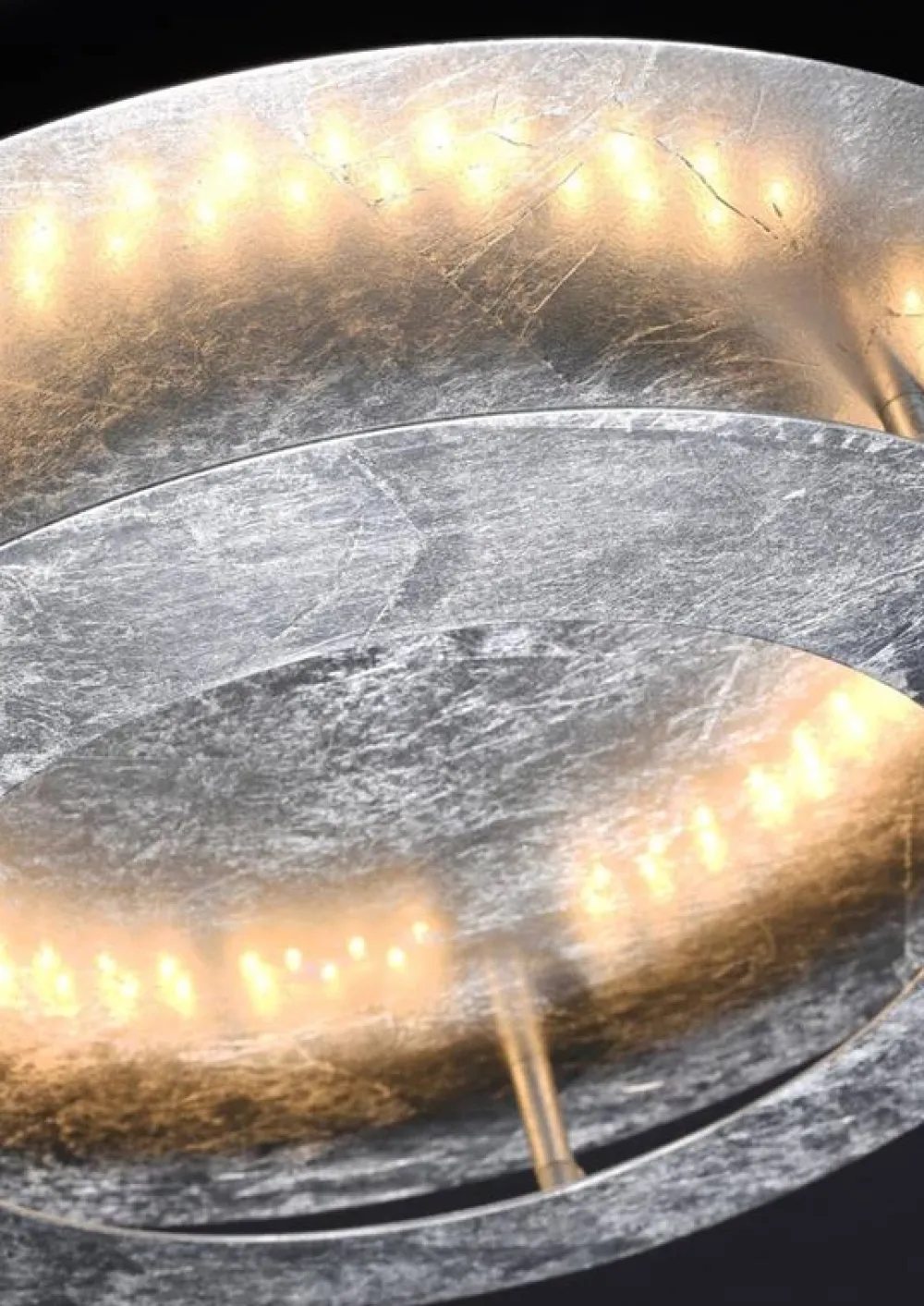 Oświetlenie Przedpokoju|Oświetlenie Łazienki>Candellux Lighting Lampa sufitowa plafon srebrny 50cm LED Merle