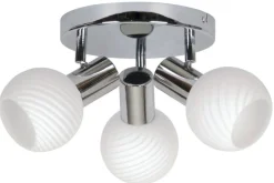 Oświetlenie Pokoju Dziecięcego|Oświetlenie Sypialni>Candellux Lighting Lampa sufitowa plafon 3X40W E14 chrom TURNO