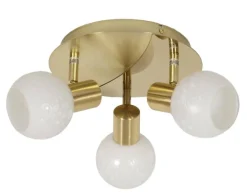 Oświetlenie Pokoju Dziecięcego|Oświetlenie Przedpokoju>Candellux Lighting Lampa sufitowa plafon 3X40W E14 mosiądz AVILA