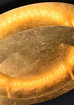 Oświetlenie Przedpokoju|Oświetlenie Łazienki>Candellux Lighting Lampa sufitowa plafon złoty 40cm LED Merle