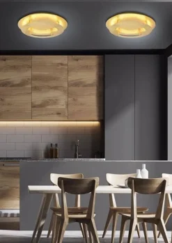 Oświetlenie Przedpokoju|Oświetlenie Łazienki>Candellux Lighting Lampa sufitowa plafon złoty 50cm LED Merle