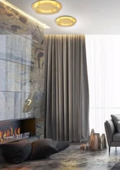 Oświetlenie Przedpokoju|Oświetlenie Łazienki></noscript>Candellux Lighting Lampa sufitowa plafon złoty 50cm LED Merle