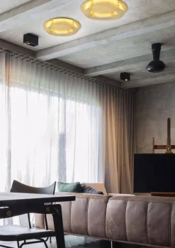 Oświetlenie Przedpokoju|Oświetlenie Łazienki></noscript>Candellux Lighting Lampa sufitowa plafon złoty 50cm LED Merle