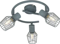 Oświetlenie Przedpokoju|Oświetlenie Jadalni>Candellux Lighting Lampa sufitowa spirala 3X40W E14 szary VIKING