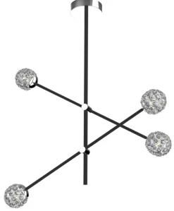 Oświetlenie Sypialni|Oświetlenie Salonu>Apeti LAMPA SUFITOWA WISZĄCA PAKSOS G9 LED CZARNY