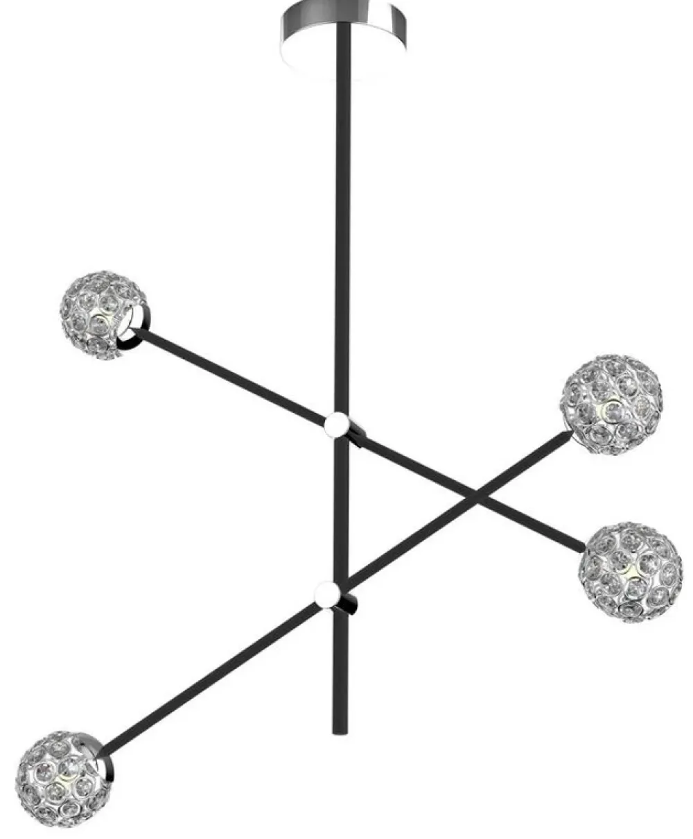 Oświetlenie Sypialni|Oświetlenie Salonu>Apeti LAMPA SUFITOWA WISZĄCA PAKSOS G9 LED CZARNY