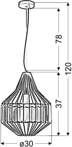 Oświetlenie Przedpokoju|Oświetlenie Jadalni>Candellux Lighting LAMPA SUFITOWA WISZĄCA ALVARO 1xE27 CZARNY