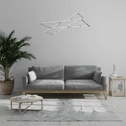 Oświetlenie Sypialni|Oświetlenie Salonu>Apeti LAMPA SUFITOWA WISZĄCA KSEROS LED CHROMOWY 4000K