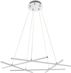 Oświetlenie Sypialni|Oświetlenie Salonu>Apeti LAMPA SUFITOWA WISZĄCA ANDROS LED SREBRNY 4000K